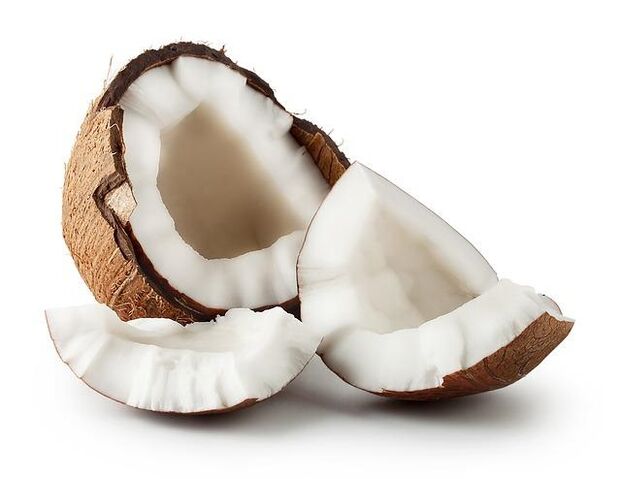 El aceite de coco está contenido en la crema Keramin.